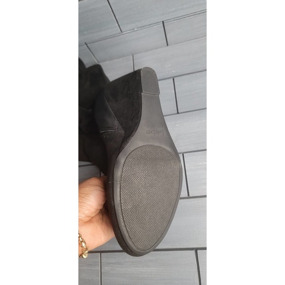 bebe Woemn's Houstyn Wedge Boots (size 10) zipper head missing - Picture 2 of 6